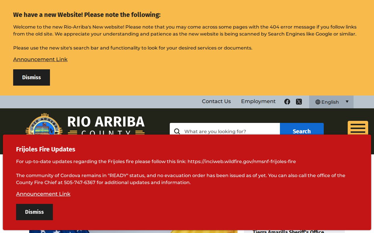 Rio Arriba County Sheriff booking-record source in Tierra Amarilla